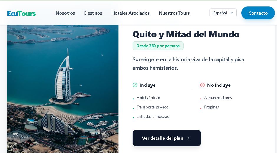 Demo Web Turística